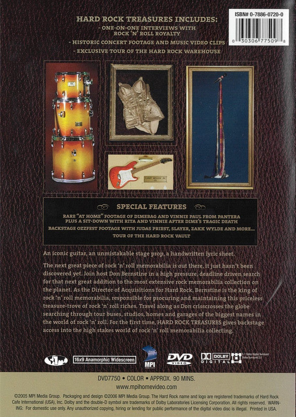 Various : Hard Rock Treasures (DVD, NTSC)