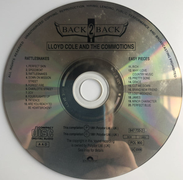 Lloyd Cole & The Commotions : Rattlesnakes & Easy Pieces (CD, Comp)