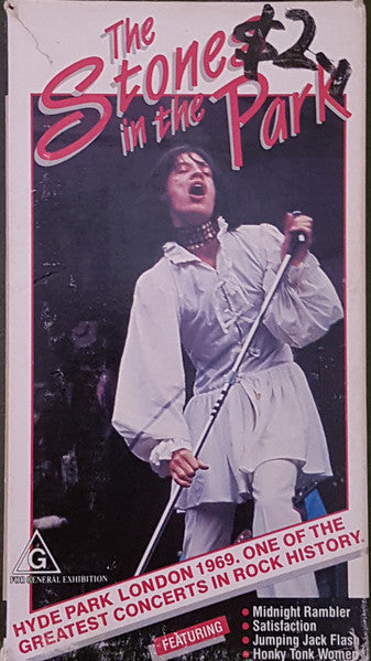 The Rolling Stones : The Stones In The Park (VHS, PAL)
