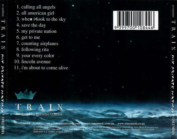 Train (2) : My Private Nation (CD, Album)