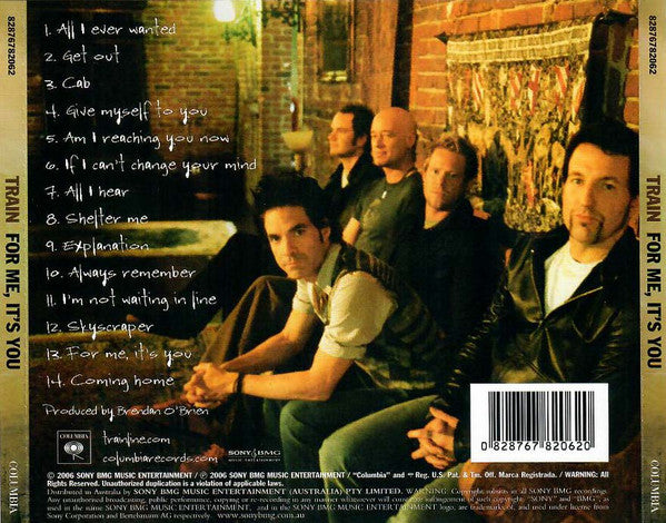 Train (2) : For Me, It's You (CD, Album)