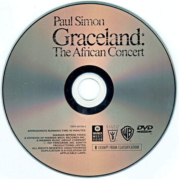 Paul Simon : Graceland: The African Concert (DVD-V, Copy Prot., RE, RP)