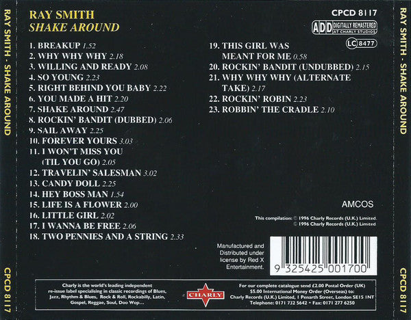 Ray Smith : Shake Around (CD, Comp, RM)