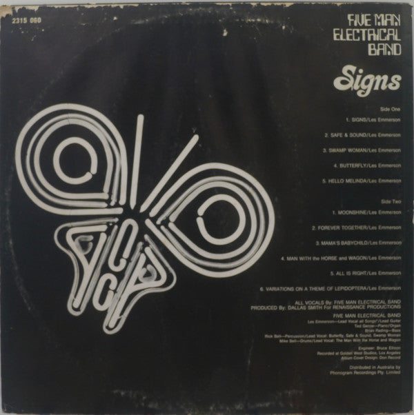 Five Man Electrical Band : Signs (LP)