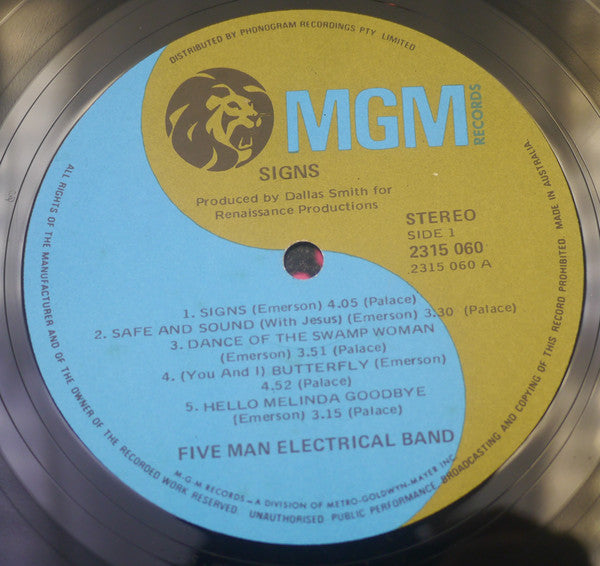 Five Man Electrical Band : Signs (LP)