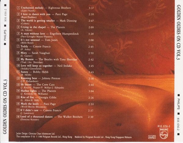 Various : Golden Oldies On CD Vol. 3 (CD, Comp)