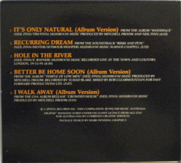 Crowded House : It's Only Natural (CD, Single, Dig)