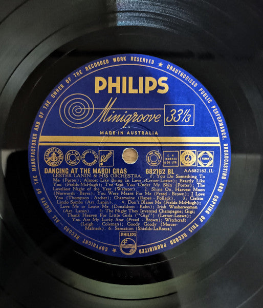 Lester Lanin And His Orchestra : Dancing At The Mardi Gras (LP, Album)