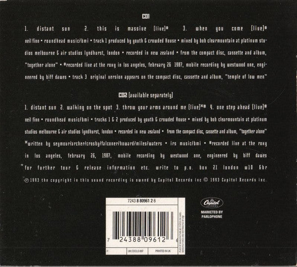 Crowded House : Distant Sun (CD, Single, CD1)