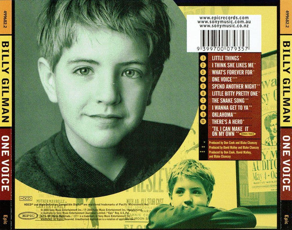 Billy Gilman : One Voice (HDCD, Album)