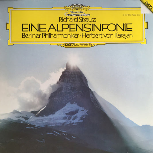Richard Strauss - Berliner Philharmoniker · Herbert von Karajan : Eine Alpensinfonie (LP, Album)