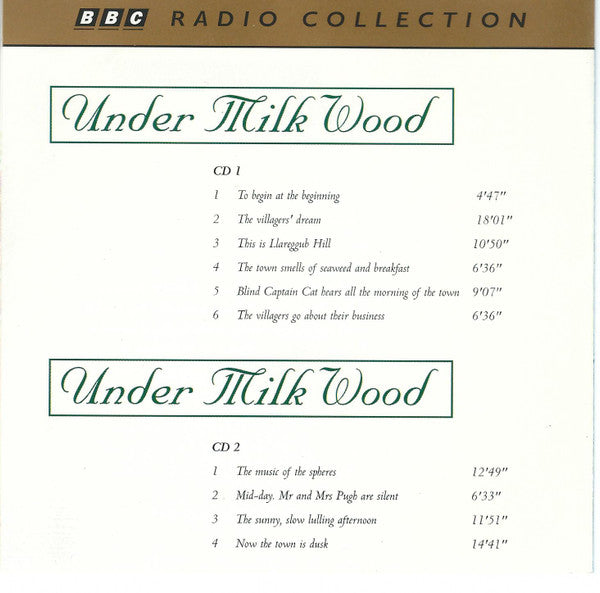 Dylan Thomas : Under Milk Wood (2xCD, Album)
