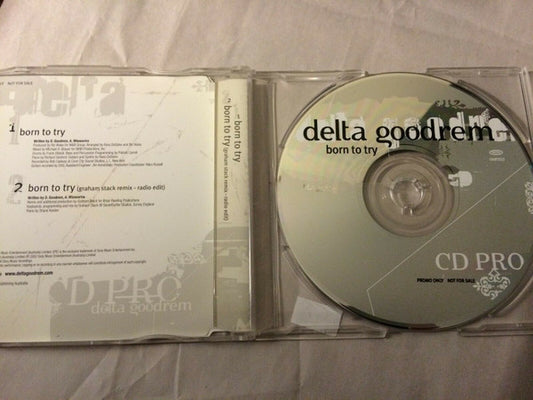 Delta Goodrem : Born To Try (CD, Single, Promo)