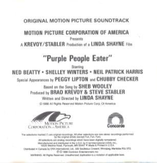 Various : Purple People Eater (Original Motion Picture Soundtrack) (CD, Album)