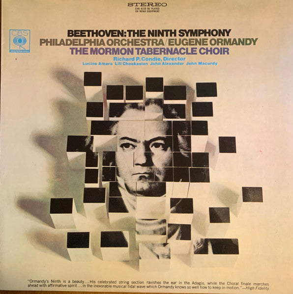 Beethoven*, The Philadelphia Orchestra, Eugene Ormandy, Mormon Tabernacle Choir, Richard P. Condie : The Ninth Symphony (LP)