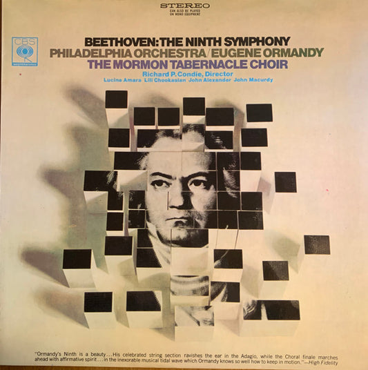Beethoven*, The Philadelphia Orchestra, Eugene Ormandy, Mormon Tabernacle Choir, Richard P. Condie : The Ninth Symphony (LP)