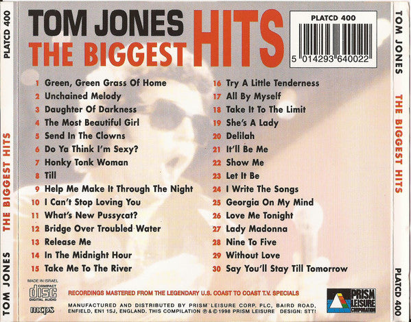 Tom Jones : The Biggest Hits (CD, Comp)