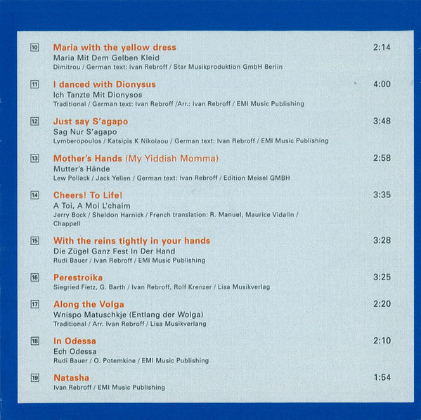 Ivan Rebroff : Around The World With Ivan Rebroff (2xCD)