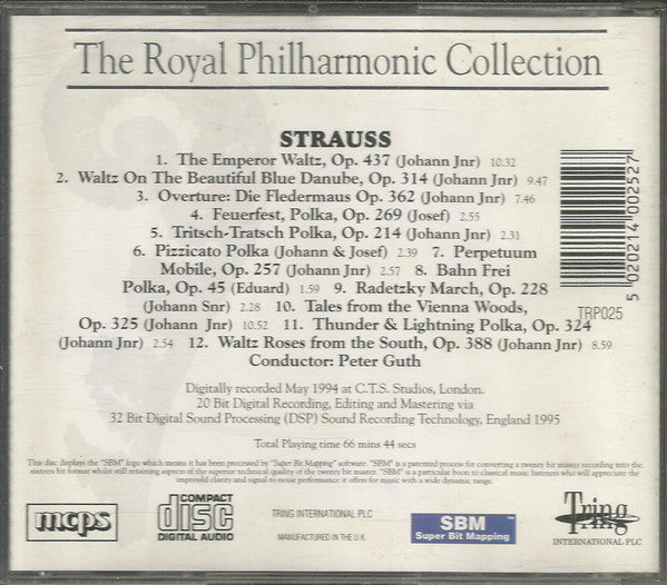 Royal Philharmonic Orchestra, Peter Guth : The Royal Philharmonic Collection - Strauss (CD, Album, RE, RP)