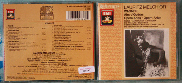 Wagner* - Lauritz Melchior : Airs D'Operas - Opera Arias - Opern-Arien (CD, Comp, Mono, RM)