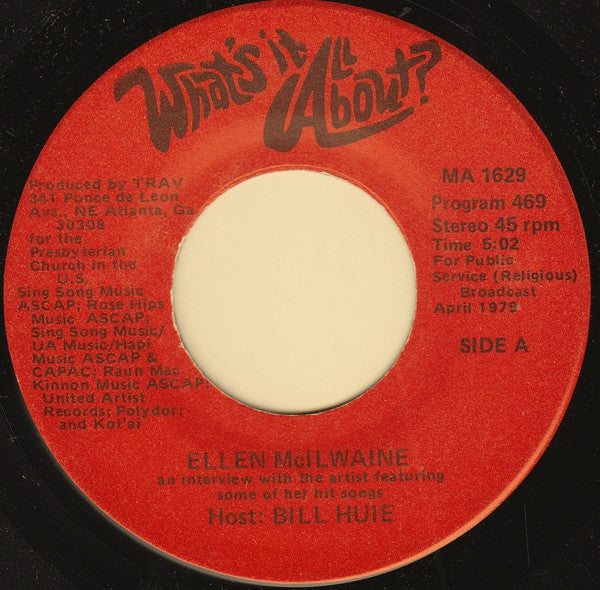 Ellen Mcilwaine /  Kenny Loggins : What's It All About? (7", Transcription)