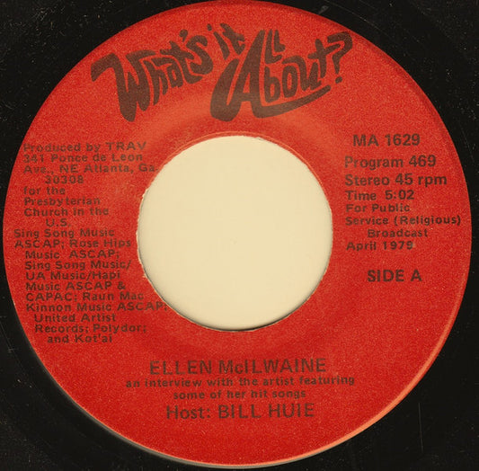 Ellen Mcilwaine /  Kenny Loggins : What's It All About? (7", Transcription)