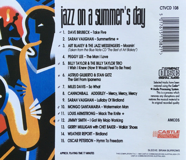 Various : Jazz On A Summer's Day (CD, Comp, RP)