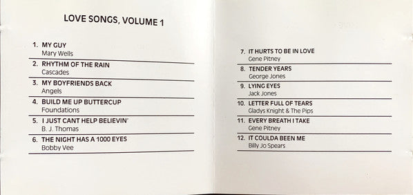 Various : Love Songs, Volume 1 (CD, Comp)