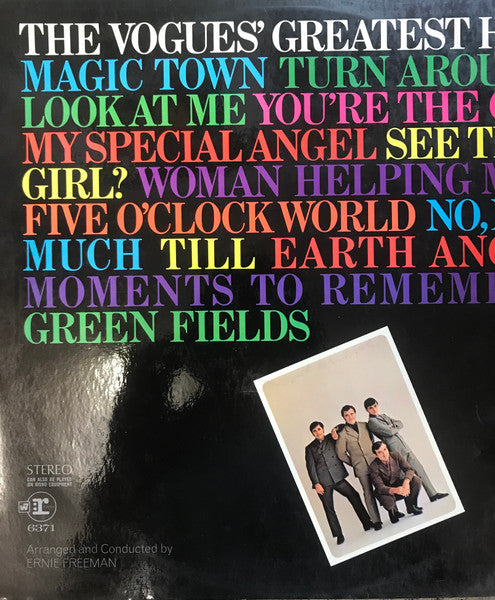 The Vogues : The Vogues' Greatest Hits (LP, Comp)