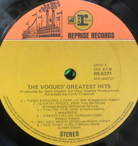 The Vogues : The Vogues' Greatest Hits (LP, Comp)