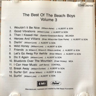 The Beach Boys : The Best Of The Beach Boys, Volume 3 (CD, Comp, RE)