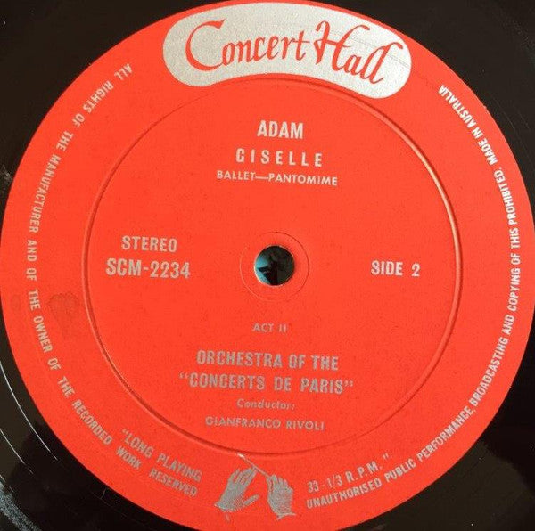 Adolphe C. Adam, Orchestre Des Concerts De Paris, Gianfranco Rivoli : Giselle (LP)
