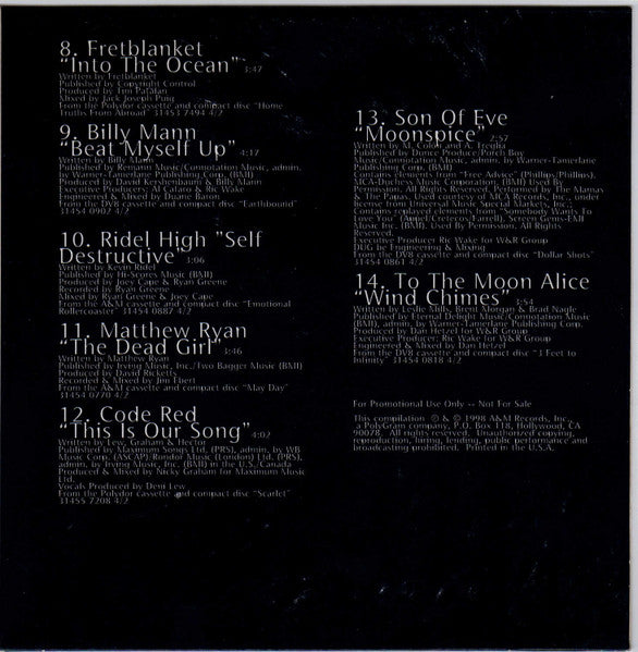 Various : Hard Rock Cafe: Picks 3 (CD, Comp, Promo)