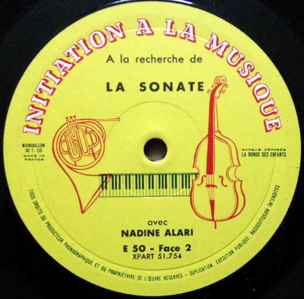 Nadine Alari : A La Recherche De La Sonate (10", Album)