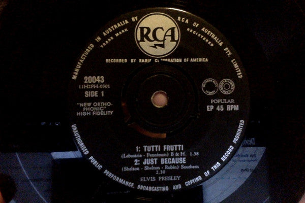 Elvis Presley : Tutti Frutti (7", EP)