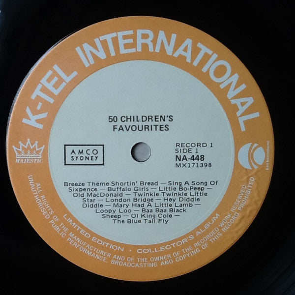 Various : 50 Children's Favorites (2xLP)