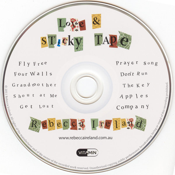 Rebecca Ireland : Love & Sticky Tape (CD, Album)
