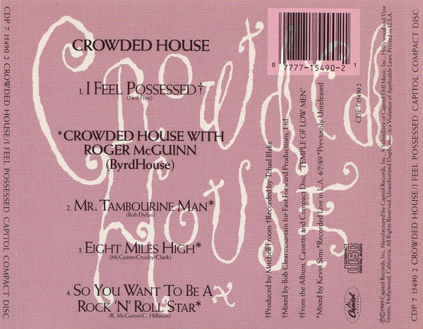Crowded House : I Feel Possessed (CD, Maxi)