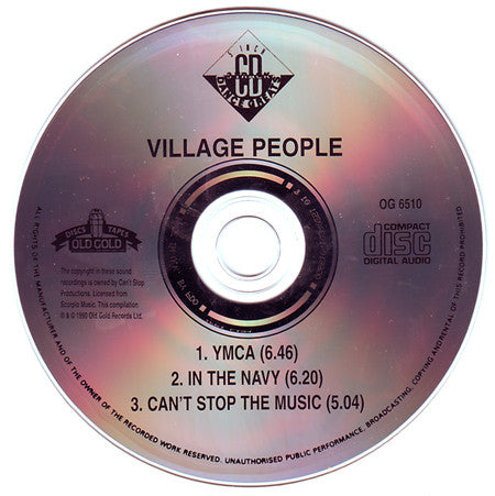 Village People : YMCA / In The Navy / Can't Stop The Music (CD, Single, PDO)