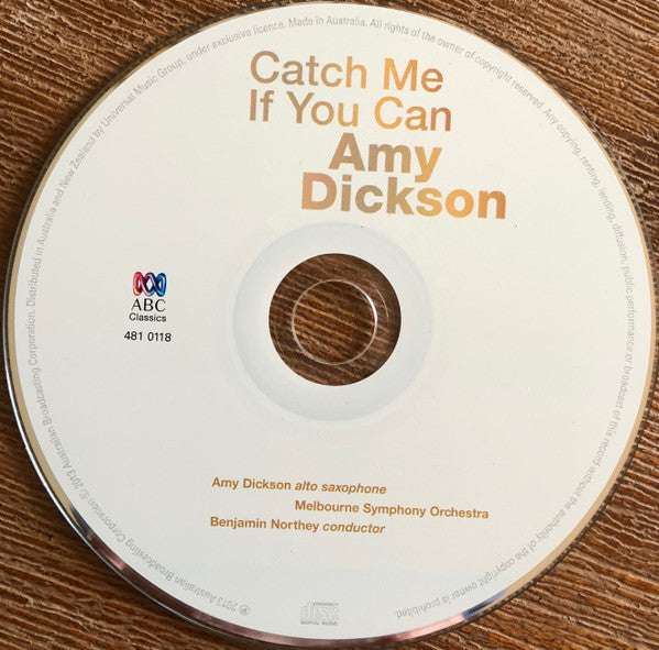 Amy Dickson (2) : Catch Me If You Can (CD, Album)