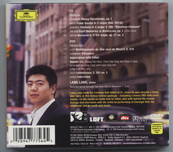 Schumann* | Haydn* | Schubert* | Tan Dun | Chopin* | Liszt* - Lang Lang : Live At Carnegie Hall (CD, Album, Dlx + DVD-V)