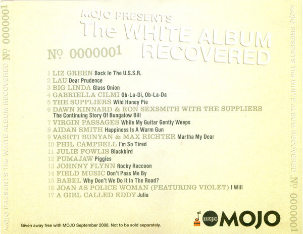 Various : The White Album Recovered No. 0000001 (CD, Album)