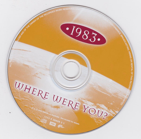 Various : • 1983 • Where Were You? (CD, Comp)