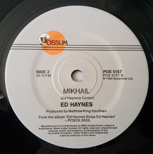 Ed Haynes : Talking Cat Blues (7", Single)