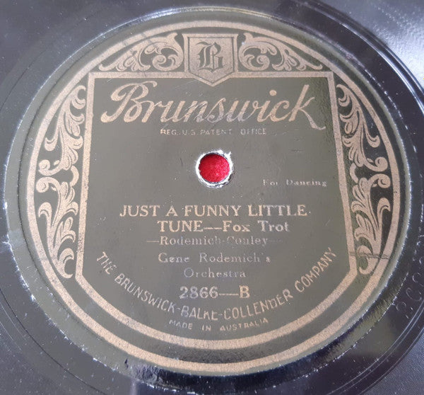 Ray Miller And His Orchestra / Gene Rodemich's Orchestra : Moonlight And Roses / Just A Funny Little Tune (Shellac, 10")