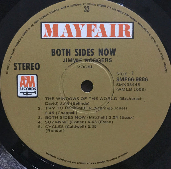 Jimmie Rodgers (2) : Both Sides Now (LP, Comp)
