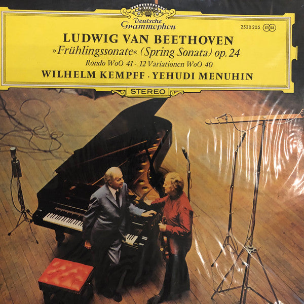 Ludwig van Beethoven - Wilhelm Kempff · Yehudi Menuhin : »Frühlingssonate« (Spring Sonata) Op. 24 · Rondo WoO 41 · 12 Variationen WoO 40 (LP)