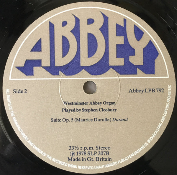 Stephen Cleobury : Westminster Abbey Organ (LP)