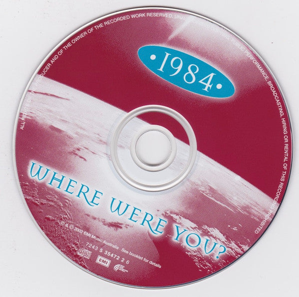Various : • 1984 • Where Were You? (CD, Comp)