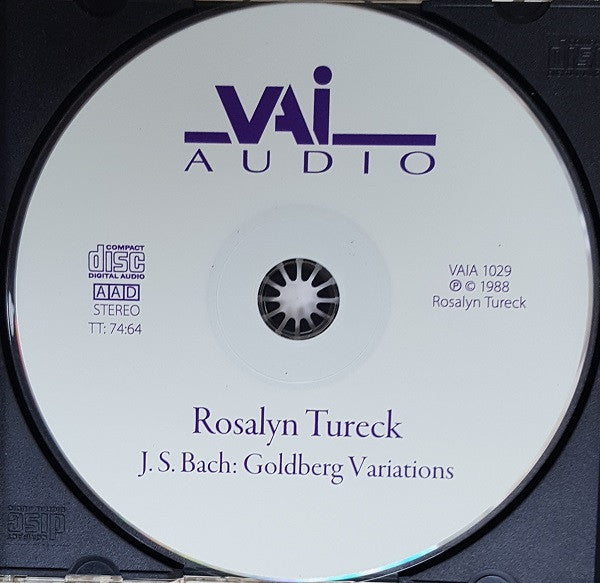 J.S. Bach* - Rosalyn Tureck : Goldberg Variations (CD, Album)